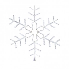 Фигура световая "Снежинка" цвет белый, размер 95*95 см, мерцающая  | 501-338 | NEON-NIGHT
