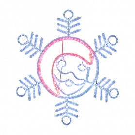 Фигура "Снежинка с Дедом Морозом" размер 107*95см, 14м дюралайт | 501-339| NEON-NIGHT