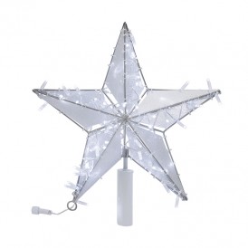 Светодиодная фигура «Звезда» 50 см, 80 светодиодов, с трубой и подвесом, цвет свечения белый NEON-NIGHT