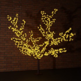 Светодиодное дерево "Сакура" высота 1,5м, диаметр кроны 1,8м, желтые светодиоды, IP65 Neon-night 531-101
