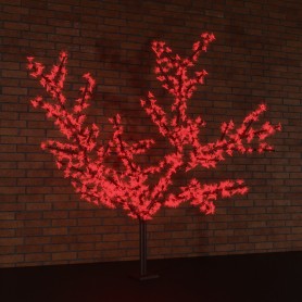 Светодиодное дерево "Сакура", высота 1,5м, диаметр кроны 1,8м, красные светодиоды, IP65 Neon-night 531-102