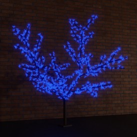 Светодиодное дерево "Сакура", высота 1,5м, диаметр кроны 1,8м, синие светодиоды, IP65 Neon-night 531-103