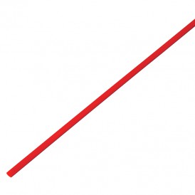 Термоусадочная трубка 2,0/1,0 мм, красная, упаковка 50 шт. по 1 м PROconnect