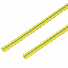 Термоусадочная трубка 20/10 мм, желто-зеленая, упаковка 10 шт. по 1 м PROconnect