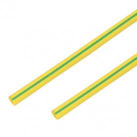 Термоусадочная трубка 25/12,5 мм, желто-зеленая, упаковка 10 шт. по 1 м PROconnect