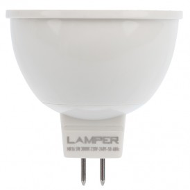Лампа LED MR16 GU5,3  5W 4000K 450Lm 220V STANDARD Lamper