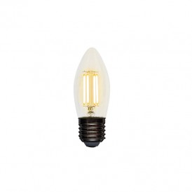 Лампа филаментная REXANT Свеча CN35 7.5 Вт 600 Лм 2700K E27 диммируемая, прозрачная колба