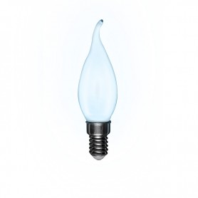 Лампа филаментная REXANT Свеча на ветру CN37 9.5 Вт 915 Лм 4000K E14 матовая колба