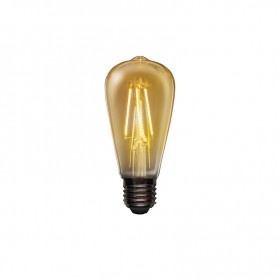 Лампа филаментная REXANT Груша ST64 11.5 Вт 1380 Лм 2400K E27 диммируемая золотистая колба