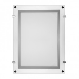 Бескаркасная подвесная двухсторонняя световая панель Постер Crystalline Round LED 360x510, 12 Вт REXANT