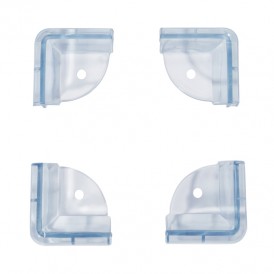 Прозрачные треугольные накладки-протекторы для мебели (4.3*4.3*2.1 см). 4 шт.