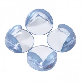 Прозрачные круглые накладки-протекторы для мебели (4.2*4.2*1.5 см). 4 шт.