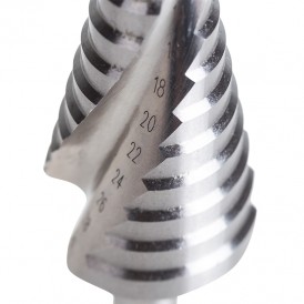 Сверло ступенчатое по металлу KRANZ ТИТАН 4,0-30,0 мм