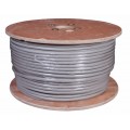 Кабель витая пара F/UTP, CAT 5е, PVC, 25PR, 24AWG, INDOOR, SOLID, серый, 305м, РФ REXANT