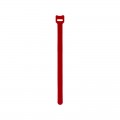 Хомут–липучка многоразовый REXANT 230х13 мм, красный, упаковка 12 шт.