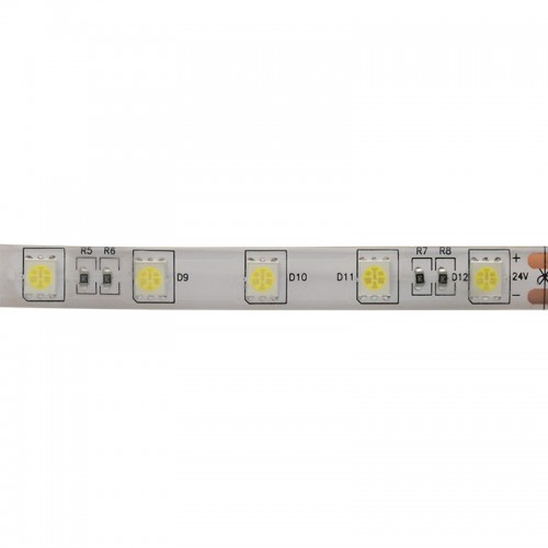 LED лента 24 В, 10 мм,  IP65, SMD 5050, 60 LED/m, цвет свечения белый (6000 К)