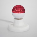 Лампа шар e27 10 LED  Ø50мм  красная 24В (постоянное напряжение)