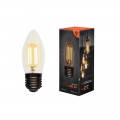Лампа филаментная REXANT Свеча CN35 7.5 Вт 600 Лм 2700K E27 прозрачная колба