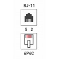 Rexant Модуль Keystone Jack RJ-12(6P4C), FTP экранированный, категория 3, на плату