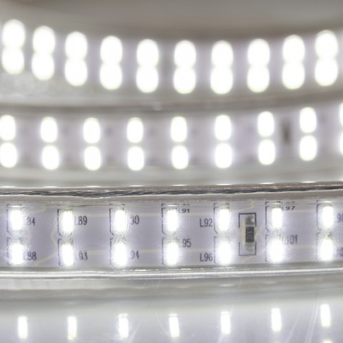 LED лента 220 В, 6.5x15 мм, IP67, SMD 3014, 240 LED/m, цвет свечения белый, 100 м