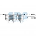 Гирлянда Айсикл (бахрома) светодиодный, 4,8 х 0,6 м, прозрачный провод, 230 В, диоды белые, 176 LED |255-145| NEON-NIGHT