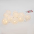 Тайские фонарики «Пломбир» 1.5 м, 10 LED, прозрачный ПВХ, цвет свечения теплый белый, 2 х АА (батарейки не в комплекте) NEON-NIGHT