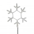 Фигура световая "Снежинка" цвет белый, размер 55*55 см, мерцающая | 501-337 | NEON-NIGHT