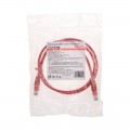 Патч-корд U/UTP, CAT 5e, RJ45-RJ45, 26AWG, LSZH, красный, 1м REXANT