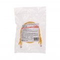 Патч-корд U/UTP, CAT 5e, RJ45-RJ45, 26AWG, LSZH, желтый, 0,5м REXANT