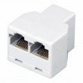 Переходник сетевой LAN, гнездо 8Р8С (RJ-45) - 2 гнезда 8Р8С (RJ-45) REXANT