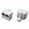 Переходник сетевой LAN, штекер 8Р8С (RJ-45) -2 гнезда 8Р8С (RJ-45) REXANT