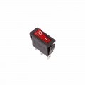 Выключатель клавишный 250V 15А (3с) ON-OFF красный  с подсветкой (RWB-404, SC-791, IRS-101-1C)  REXANT (в упак. 1шт.)