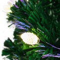 Новогодняя Ель с шишками 210 см фибро-оптика теплый белый цвет Neon-night 533-236