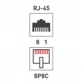 Переходник сетевой LAN, гнездо 8Р8С (RJ-45) - гнездо 8Р8С (RJ-45) REXANT