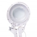 Лупа на струбцине REXANT, круглая, 3D, с подсветкой 60 LED, сенсорный регулятор яркости, белая
