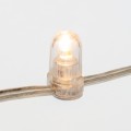 Гирлянда «LED Клип-лайт» 12 V, прозрачный ПВХ, 150 мм, цвет диодов Теплый белый,  Flashing (Белый)