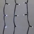 Гирлянда Айсикл (Бахрома) светодиодная 5х0,7 м, 152 LED, черный провод каучук, белое свечение NEON-NIGHT