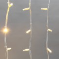 Гирлянда Айсикл (Бахрома) светодиодная 5х0,7 м, с эффектом мерцания, 152 LED, белый провод каучук, теплое белое свечение NEON-NIGHT