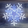 Фигура световая "Снежинка" цвет белая/синяя, размер 60*60 см, с контролером  | 501-531 | NEON-NIGHT