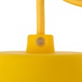 Патрон E27 силиконовый со шнуром 1 м желтый REXANT