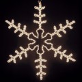 Фигура "Большая Снежинка" цвет ТЕПЛЫЙ БЕЛЫЙ, размер 95*95 см| 501-313| NEON-NIGHT