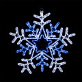 Фигура световая "Снежинка" цвет белая/синяя, размер 60*60 см, с контролером  | 501-531 | NEON-NIGHT
