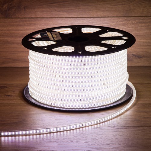 LED лента 220 В, 6x10.6 мм, IP67, SMD 3014, 120 LED/m, цвет свечения белый, 100 м
