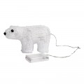 Акриловая светодиодная фигура Белый мишка 15х25 см, 4,5 В, 3 батарейки AA (не входят в комплект), 20 светодиодов NEON-NIGHT