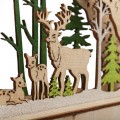 Деревянная фигурка с подсветкой «Семейство оленей» 30х5х15,7 см