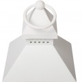 Декоративный фонарь со свечкой, белый корпус, размер 10.5х10.5х24  см, цвет ТЕПЛЫЙ БЕЛЫЙ