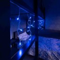 Гирлянда Айсикл (бахрома) светодиодный, 1,8 х 0,5 м, прозрачный провод, 230 В, диоды синие|255-013| NEON-NIGHT
