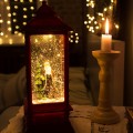 Декоративный фонарь с эффектом снегопада и подсветкой 