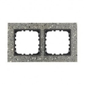 Рамка 2-постовая из декоративного камня (серый гранит) Экопласт LK60 864279