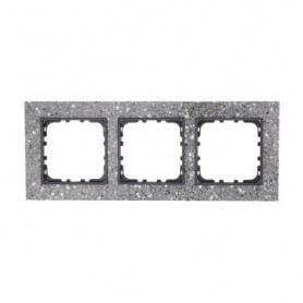 Рамка 3-постовая из декоративного камня (серый гранит) Экопласт LK60 864379